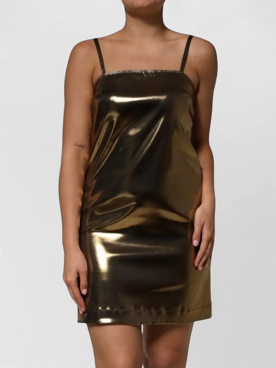 Dolce&Gabbana metallic sleeveless mini dress