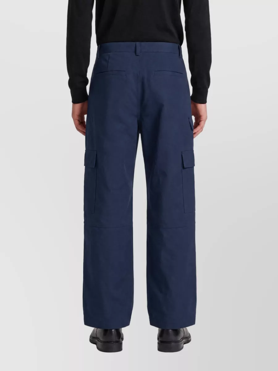 Balenciaga Cotton Mid-Rise Wide-Leg Cargo Trousers