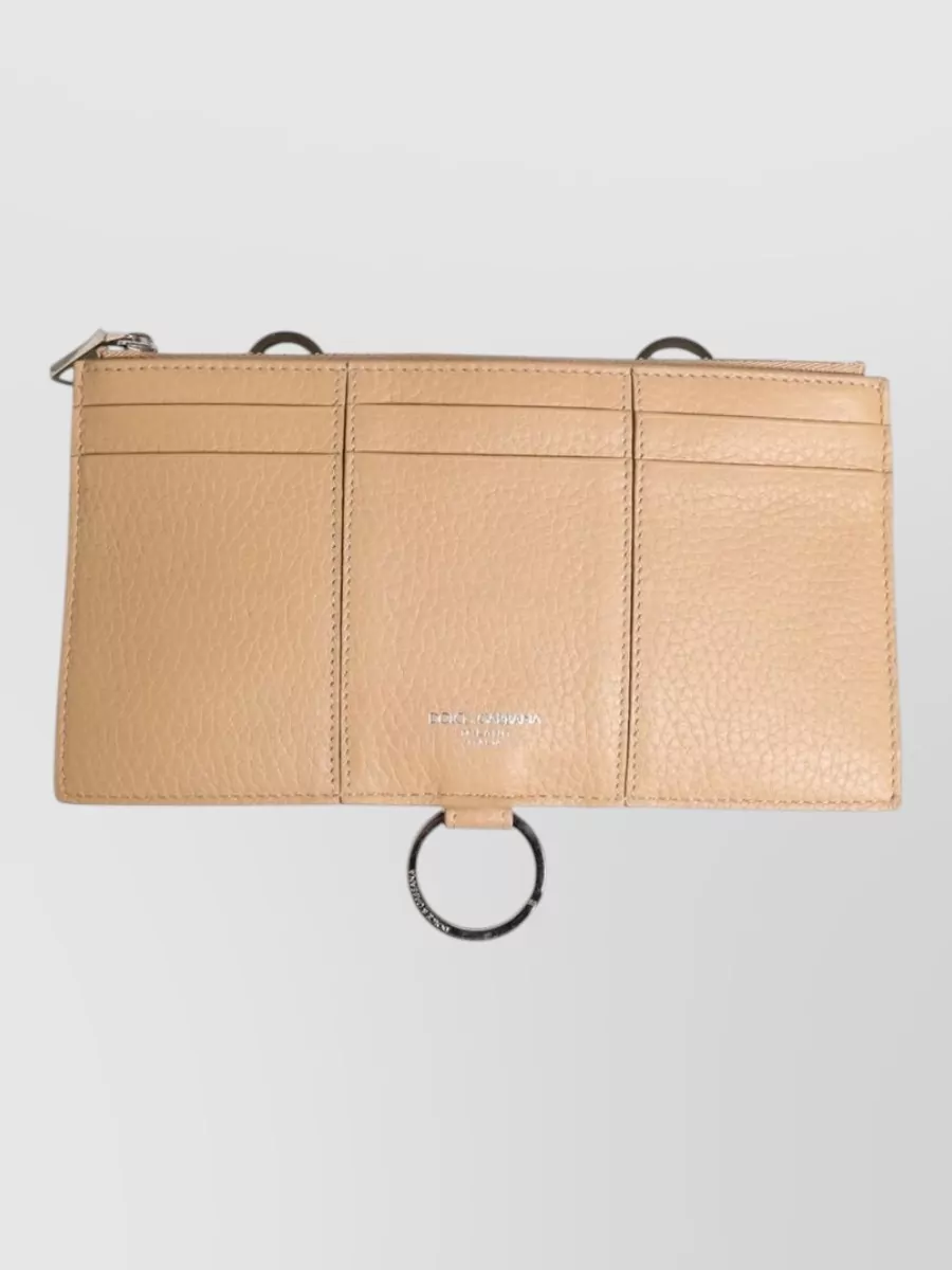 Dolce&Gabbana leather crossbody card holder wallet