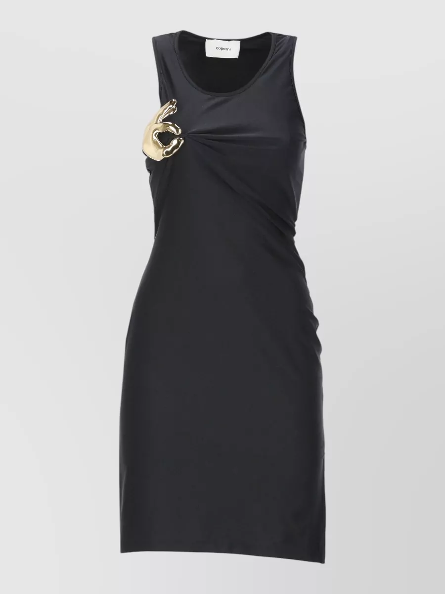 Coperni sleeveless round neck mini dress