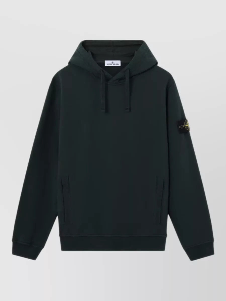 Stone Island cotton half-zip hoodie