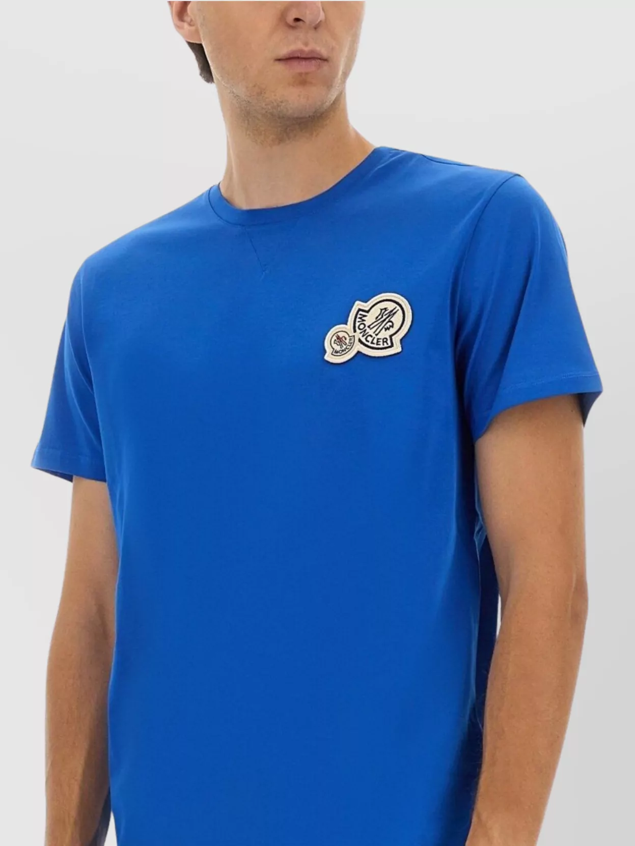 Moncler Logo Design Crew Neck Short Sleeve T-Shirt