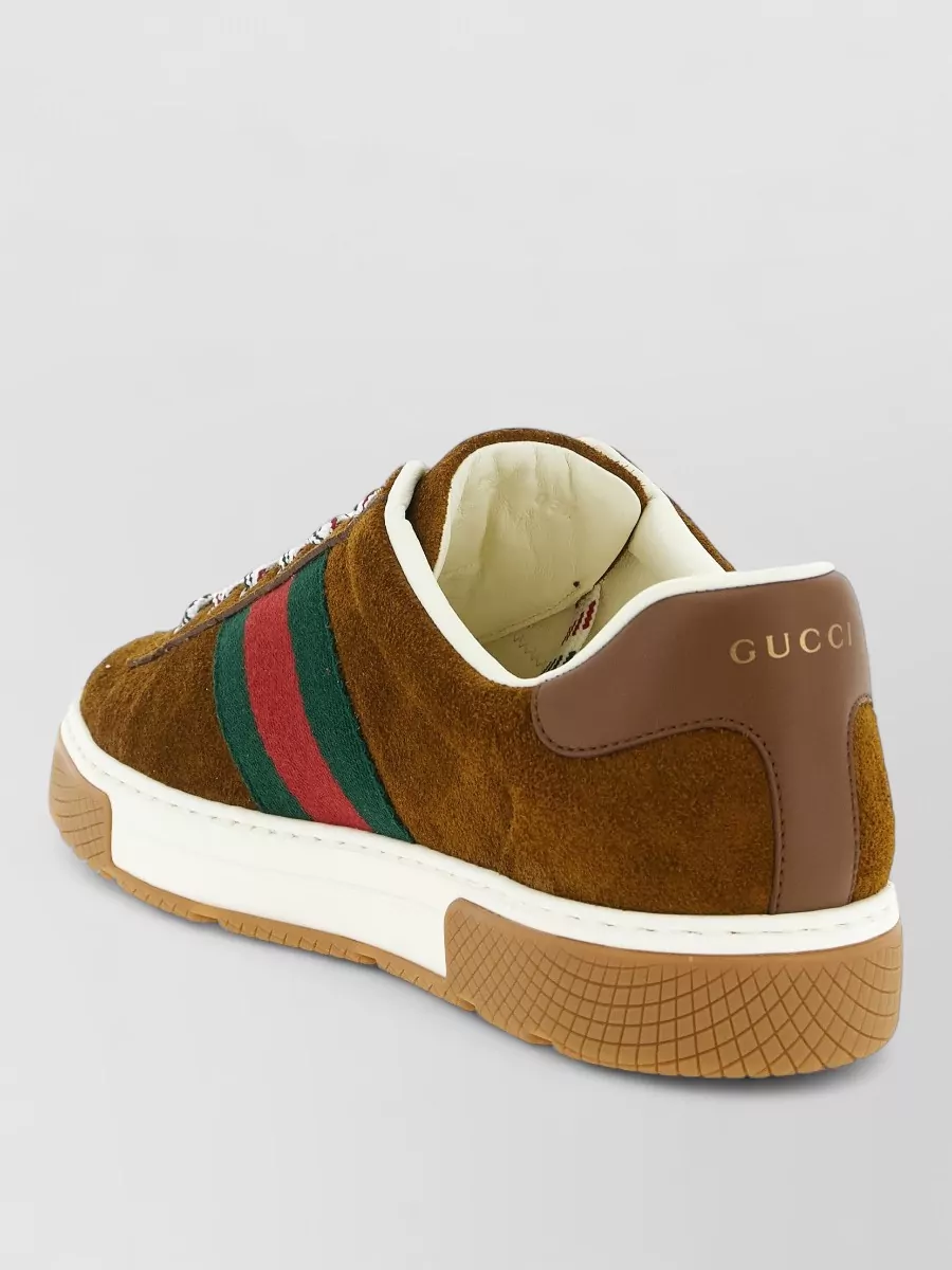 Gucci Leather Low-Top Sneakers