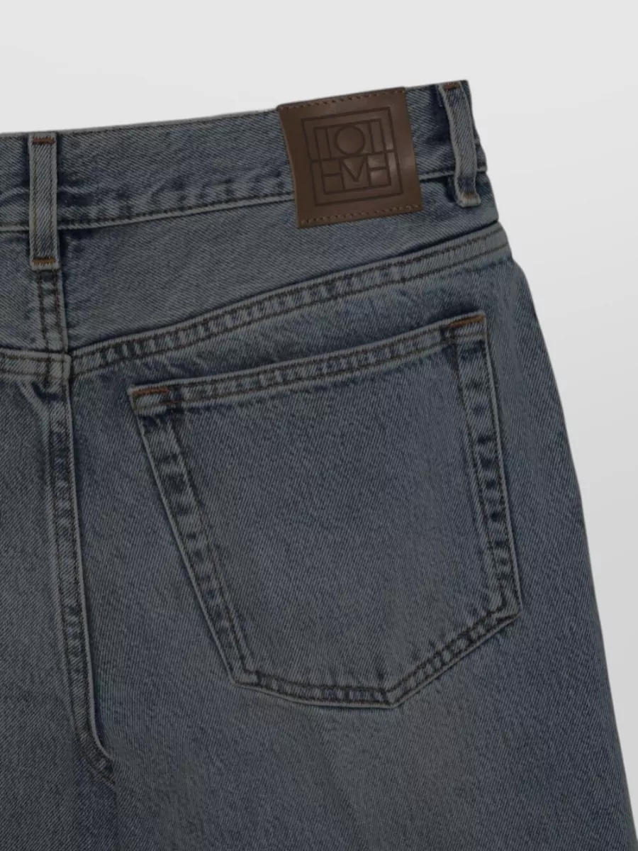 Totême Denim Cotton Trousers Five Pocket Design