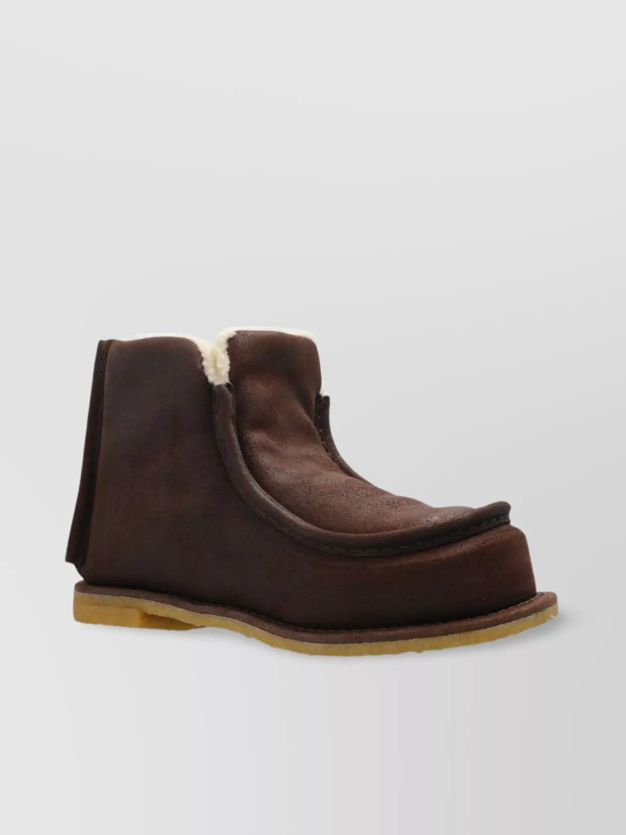 Jw Anderson Shearling-Lined Suede Ankle Boots