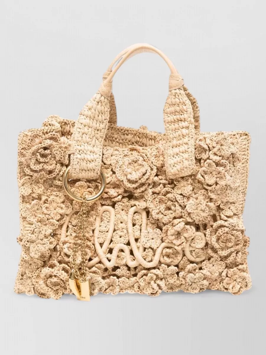 Chloé raffia shoulder bag