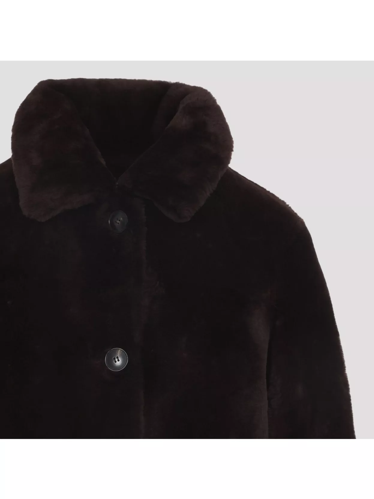 Yves Salomon Luxurious Faux Fur Shearling Jacket