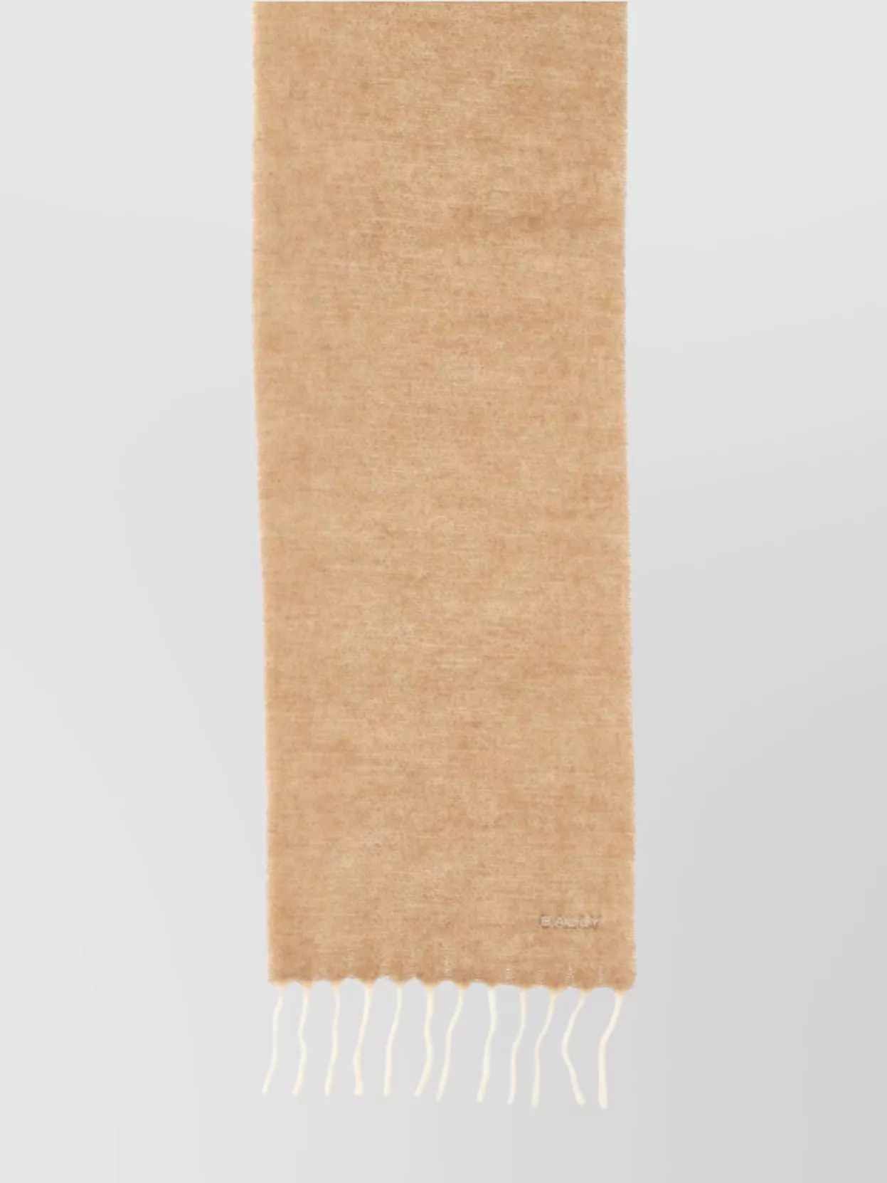Bally Luxurious Scarf With Soft Texture And Fringed Edges In Brown