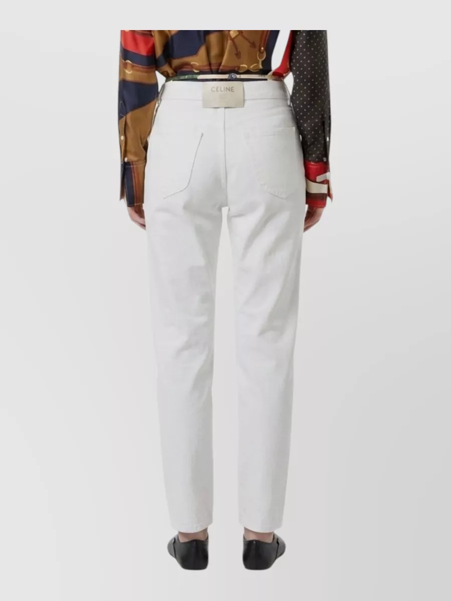 Celine High-Rise Straight-Leg Denim Jeans