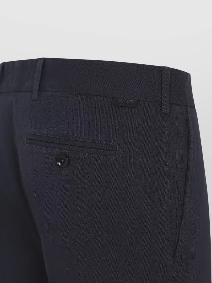 Tom Ford Cotton Slim Straight-Leg Chino Trousers