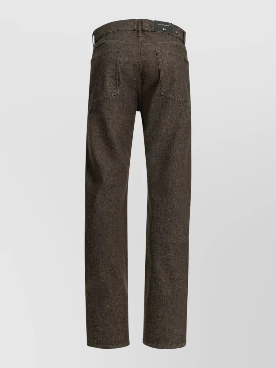 7 For All Mankind denim straight-leg jeans