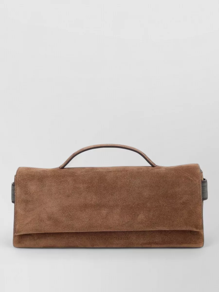 Brunello Cucinelli leather clutch bag