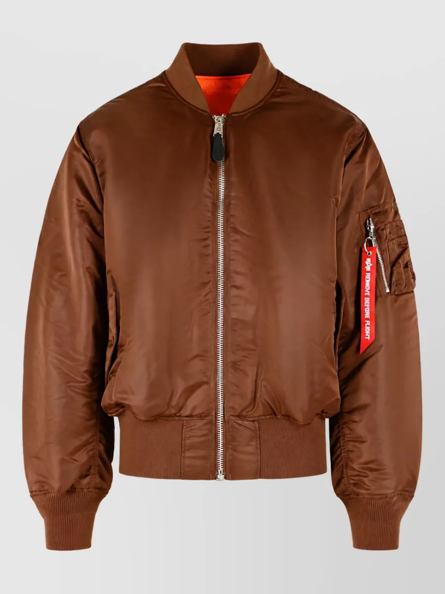 Alpha Industries nylon bomber jacket