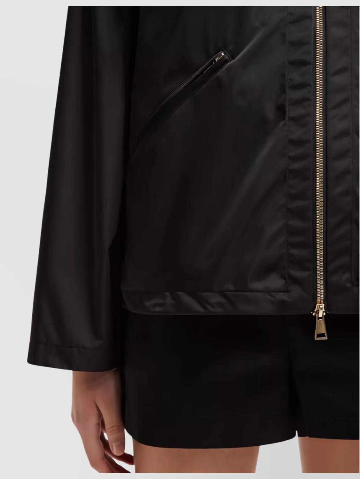 Moncler Drawstring Hem Hooded Jacket