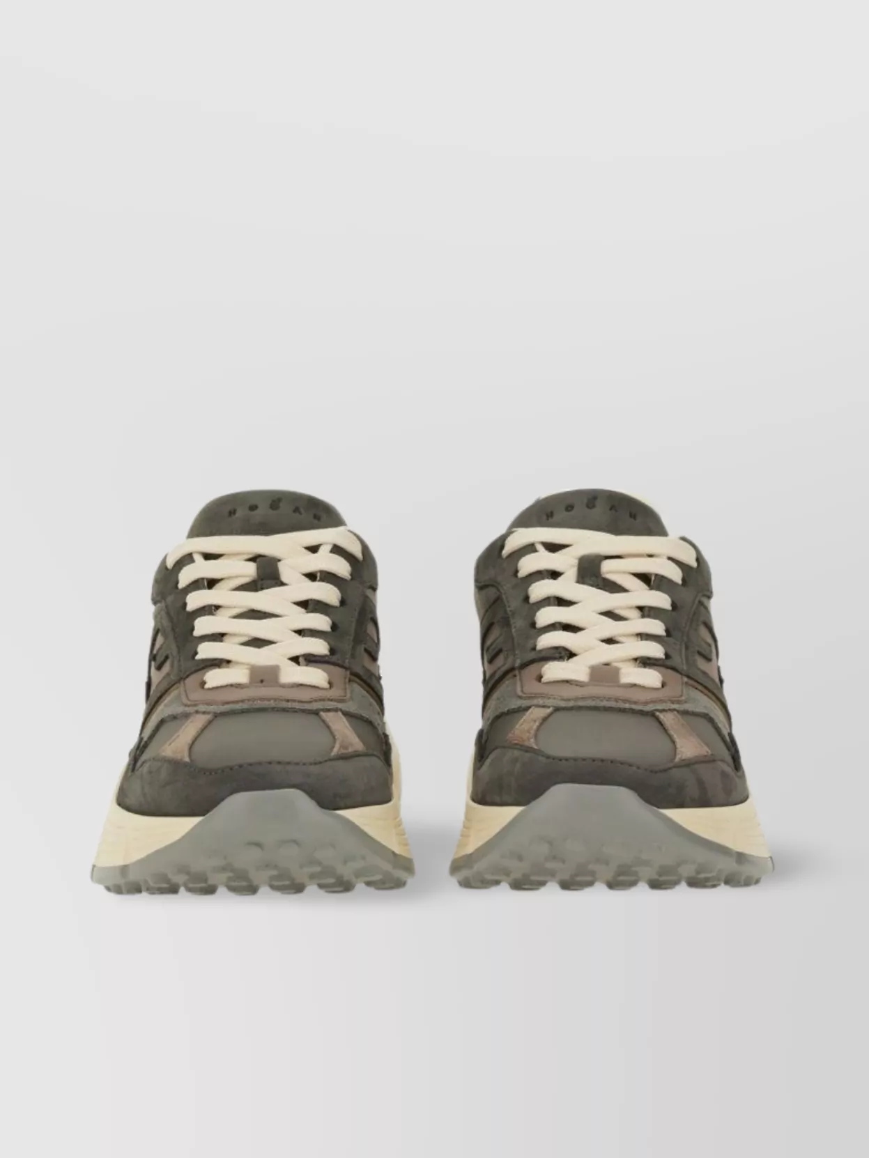 Hogan Sneakers Rubber Sole Suede Panels