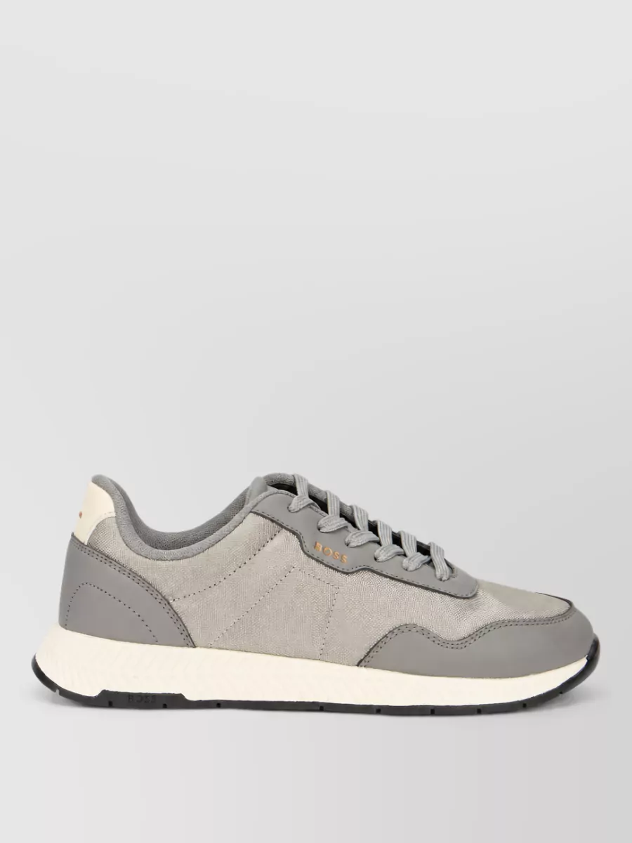 Boss Leather Low-Top Sneakers