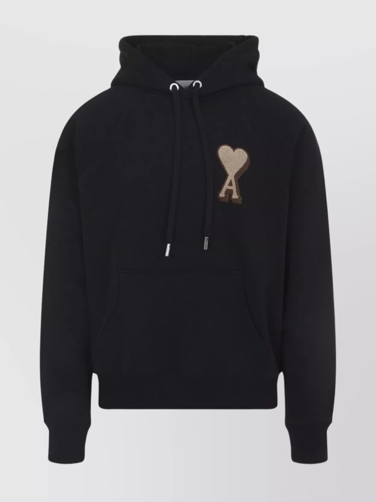 Ami Paris Hoodie Sweatshirt With Drawstring And Pocket