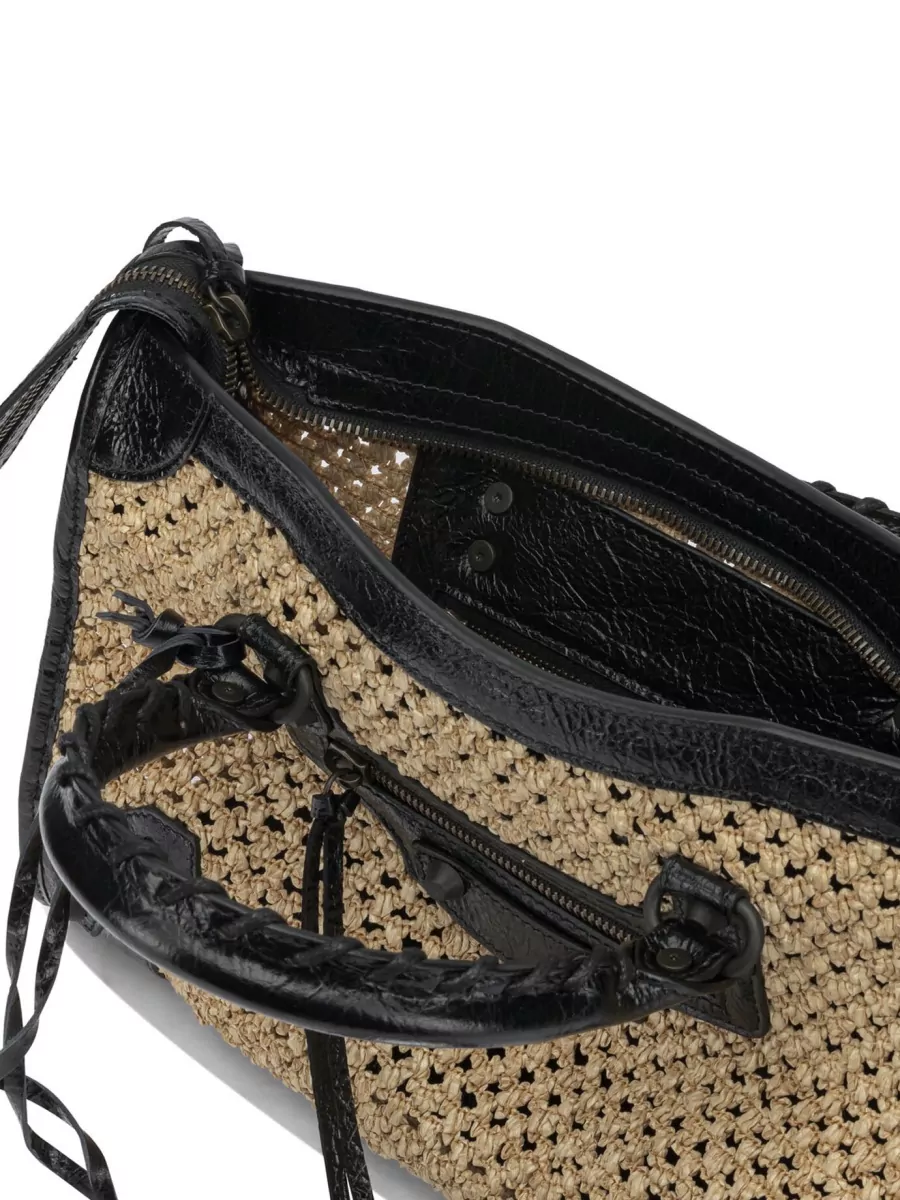Balenciaga Le City Small Raffia Tote Bag