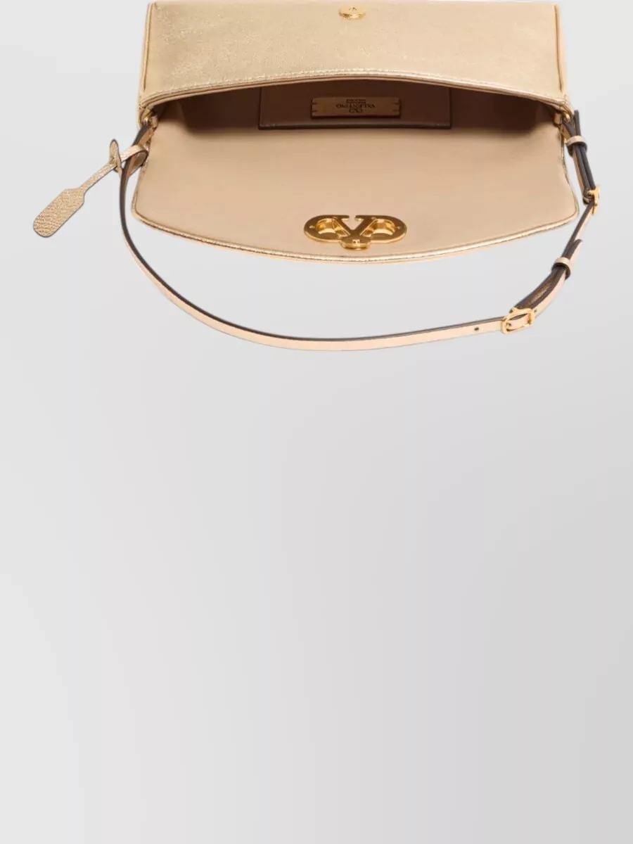 Valentino Garavani De Vain Small Leather Clutch Bag