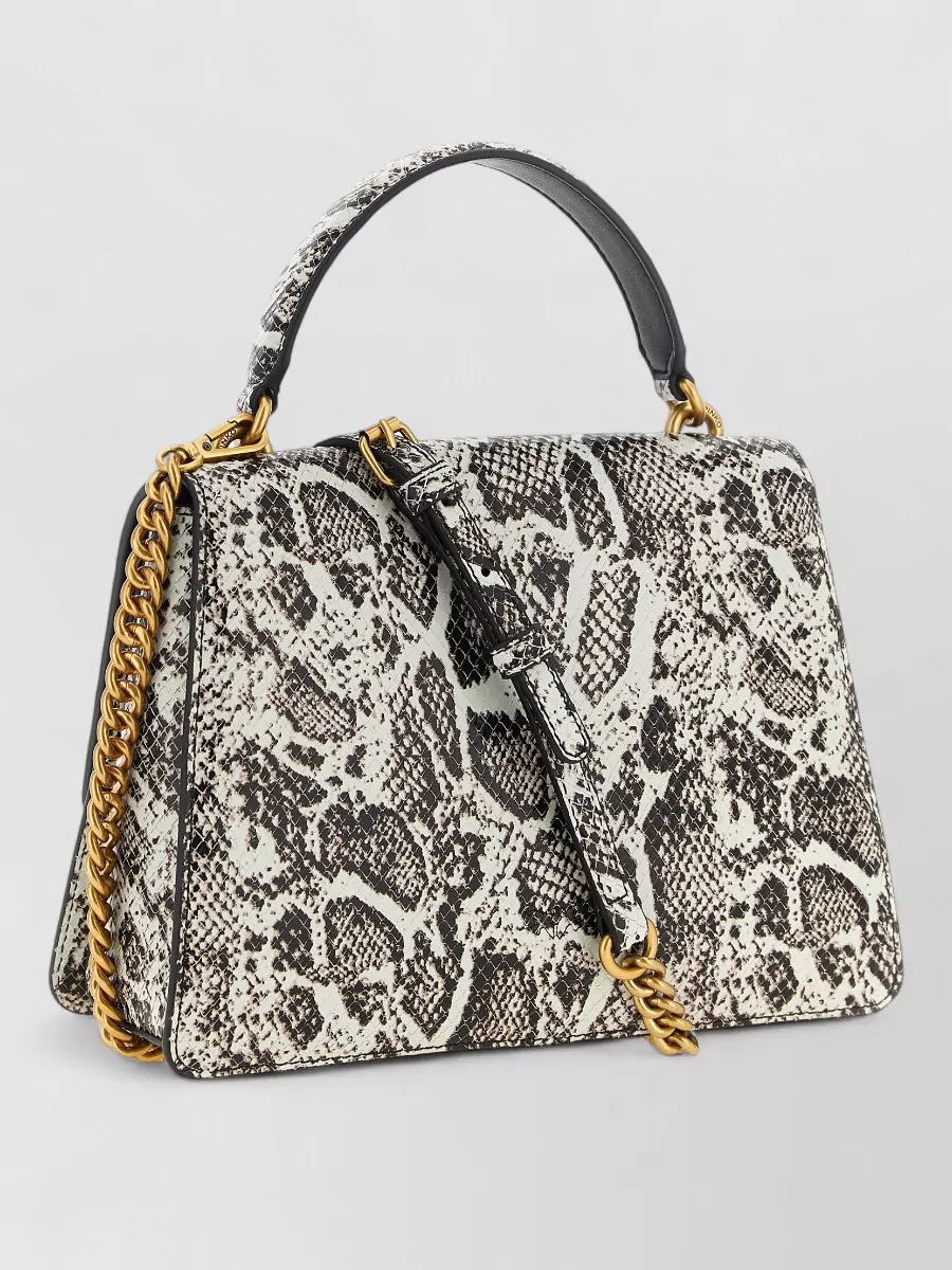 Pinko love bag calfskin leather shoulder bag