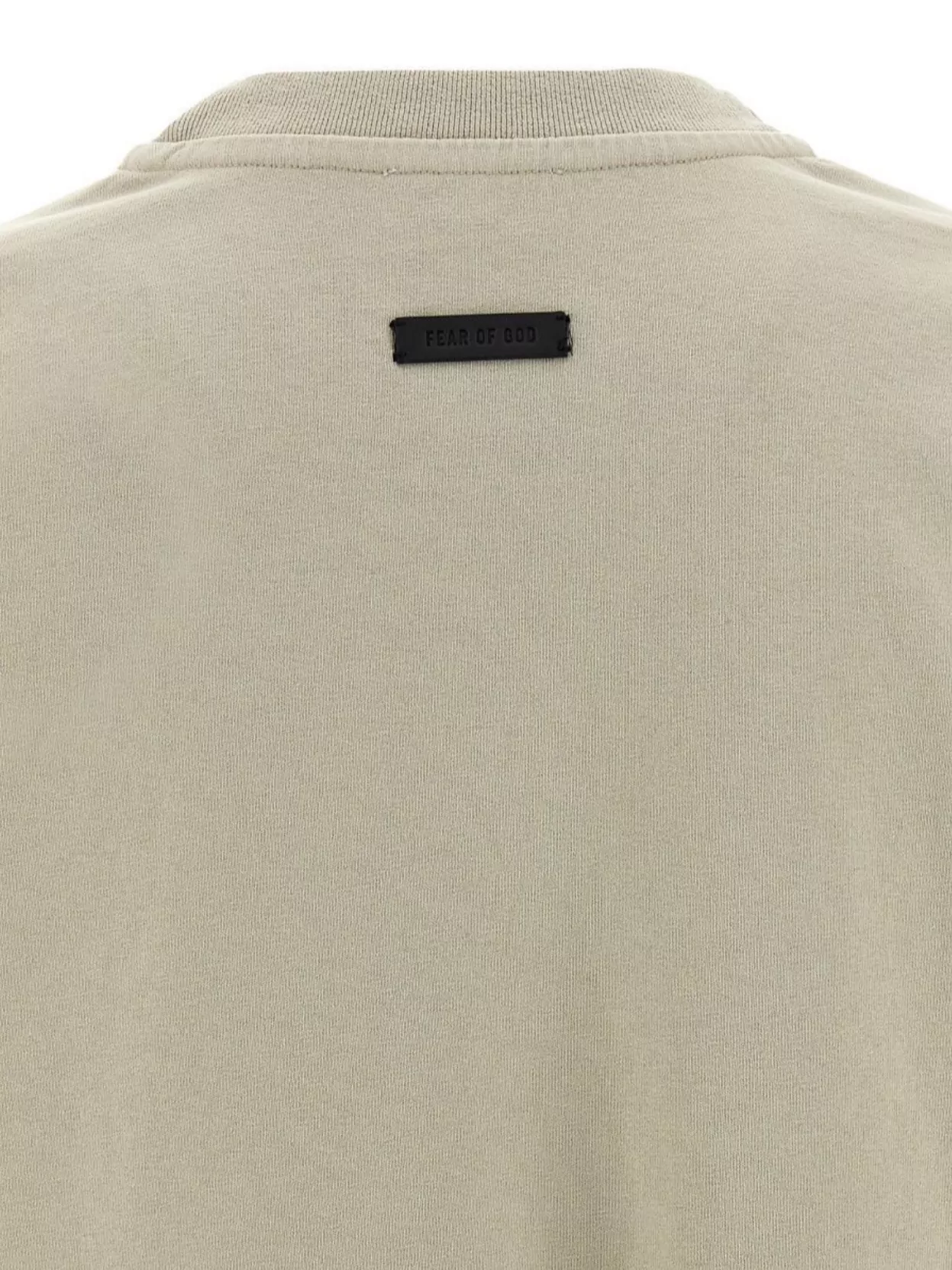 Shop Fear Of God Ribbed Crew Neck Graphic Print T-shirt