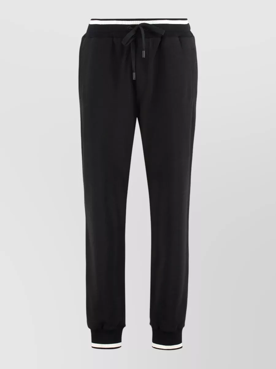 Dolce&Gabbana cotton track pants