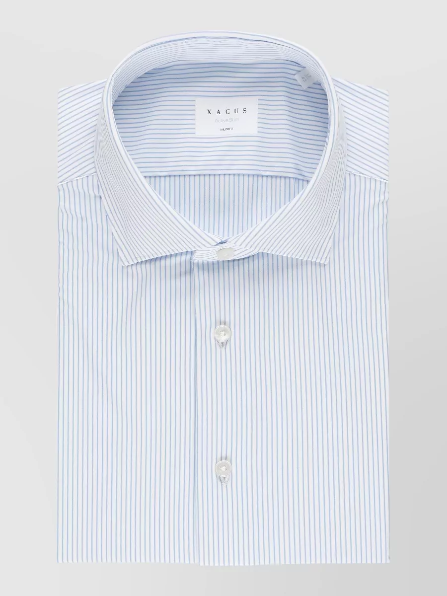 Xacus striped long-sleeve shirt