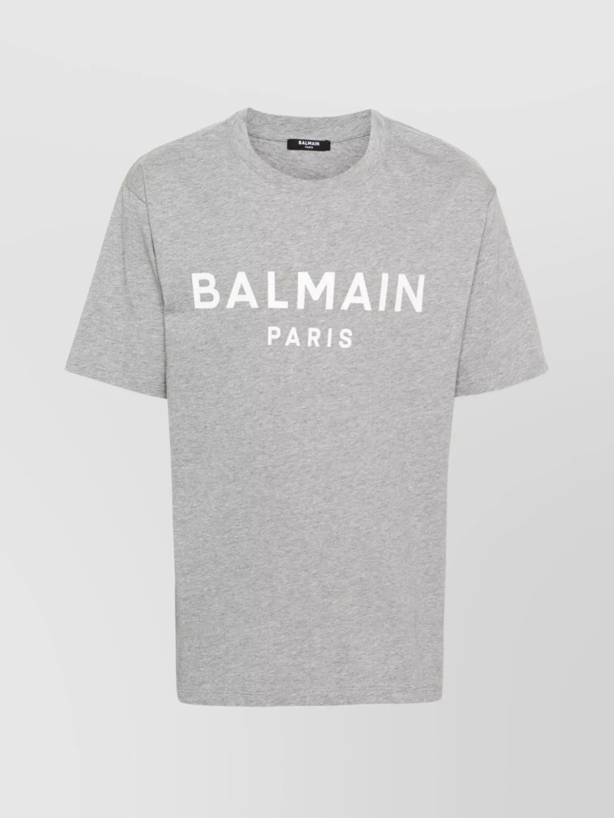 Shop Balmain Versatile Crew Neck T-shirt In Grey