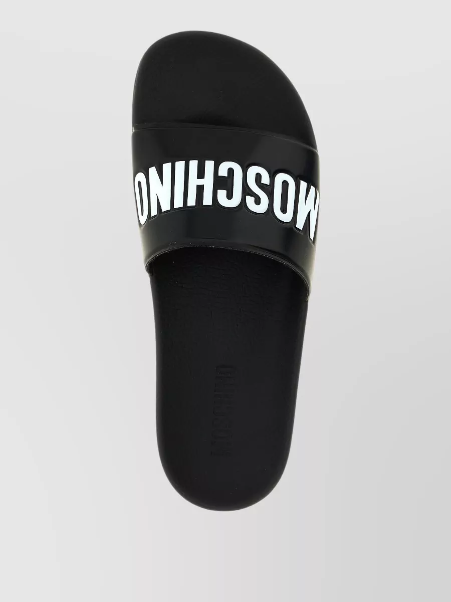Moschino Logo Pool Slides