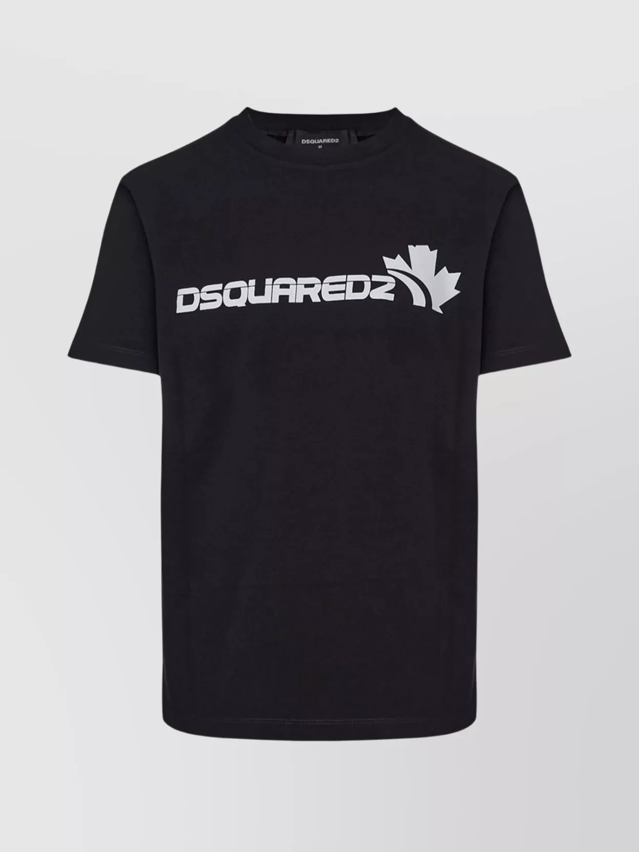 Dsquared2 Short Sleeve Crew Neck T-shirt Design In Black