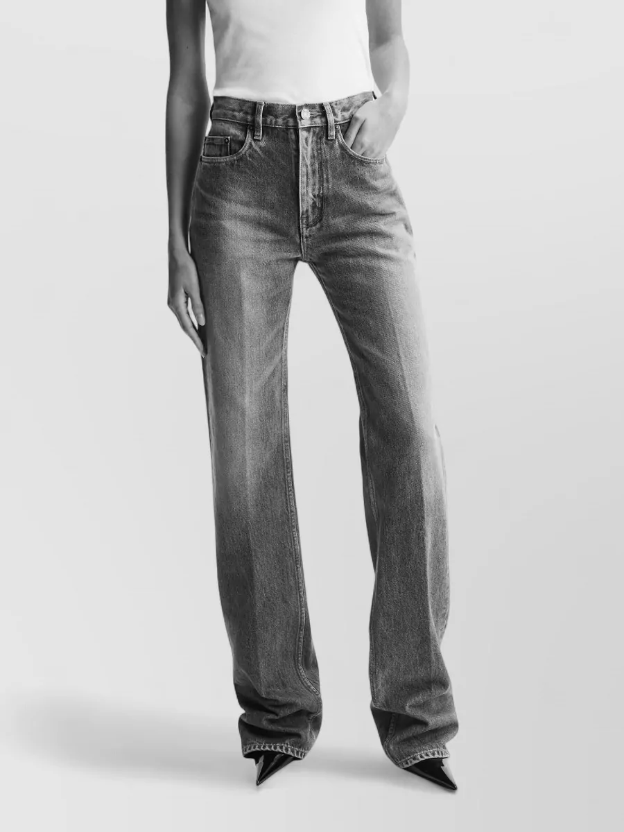 Saint Laurent Denim High-Rise Flared Jeans