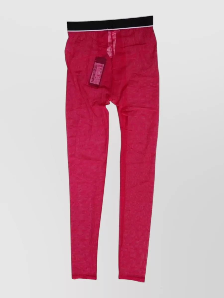 Dolce&Gabbana sheer logo waistband leggings
