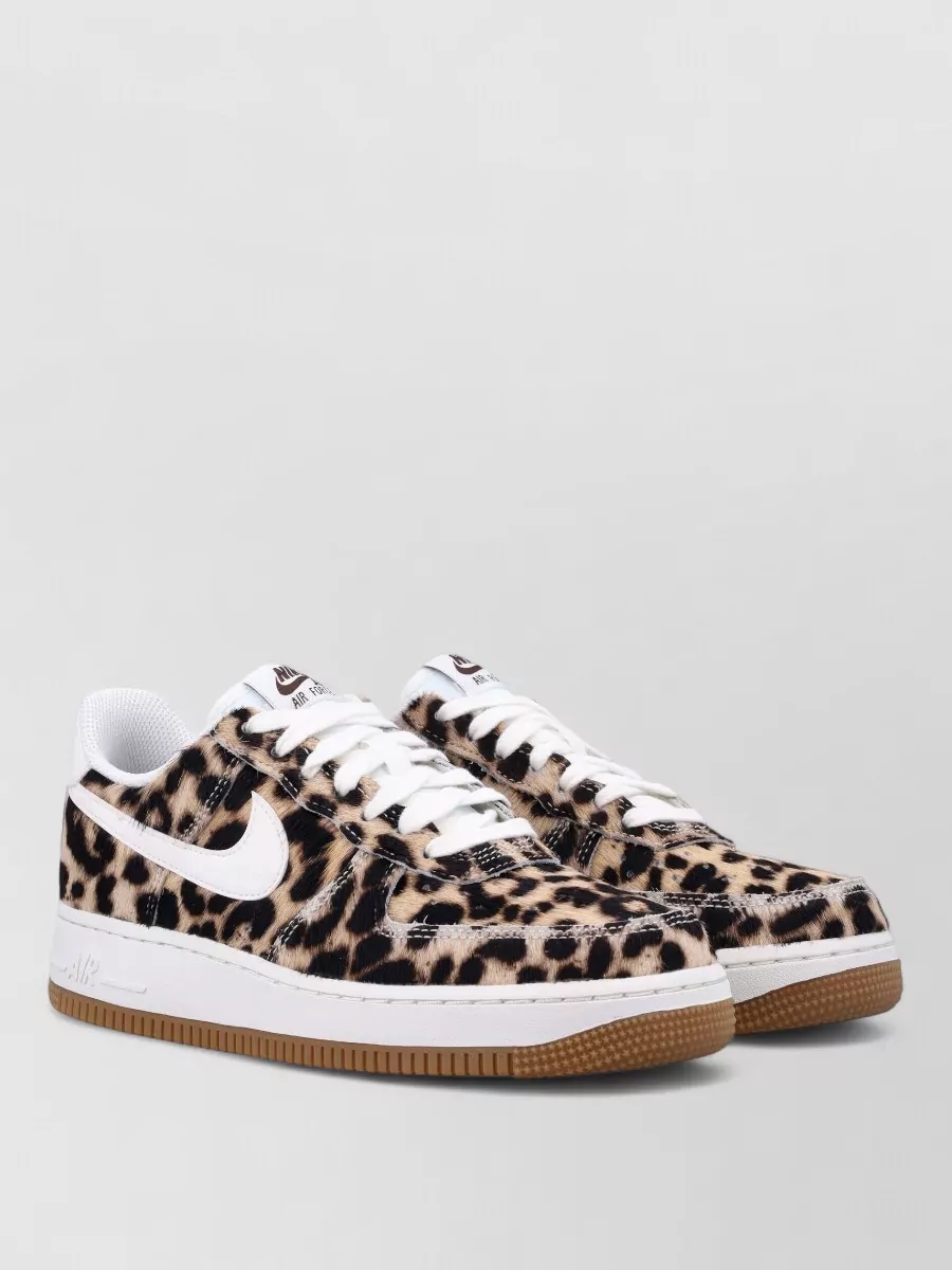 Nike Leopard-Print Pony Hair Leather Low-Top Sneakers