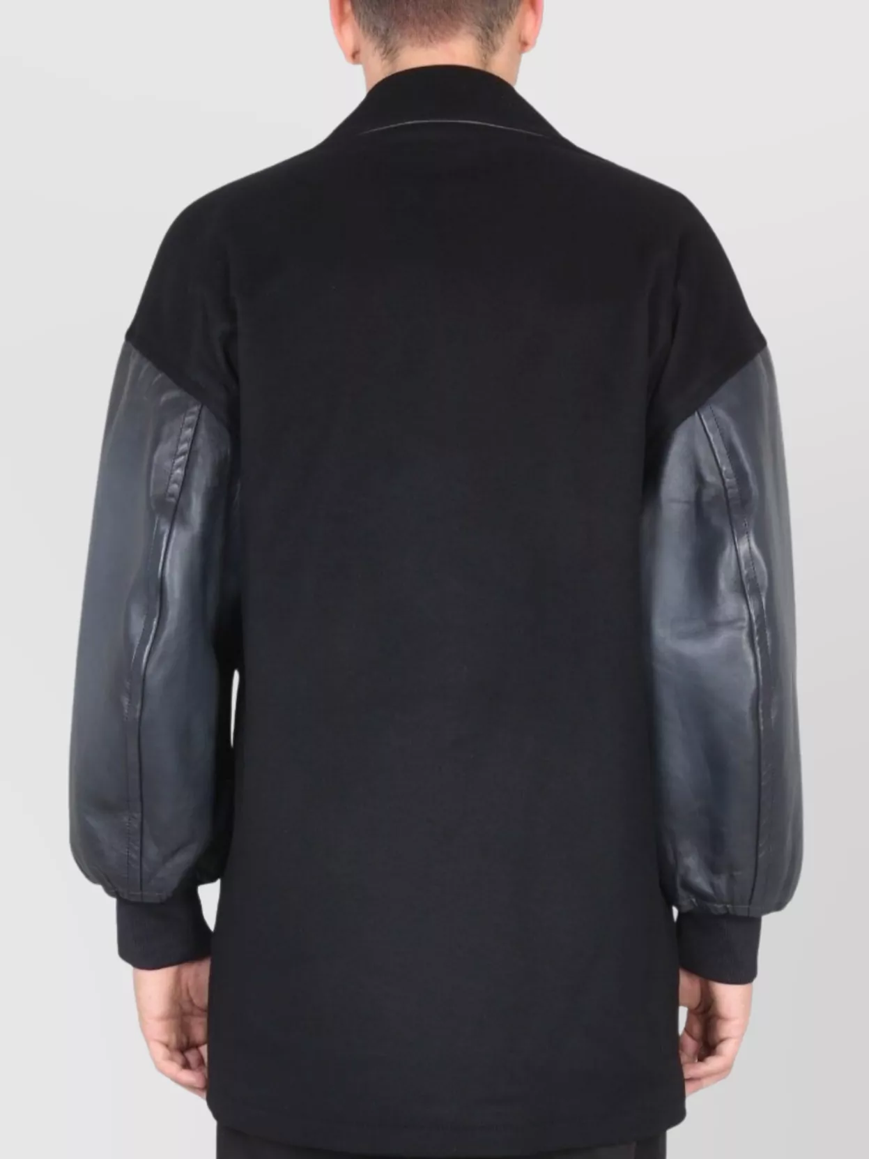 Alexander Mcqueen Soft-shouldered Caban Leather Sleeves