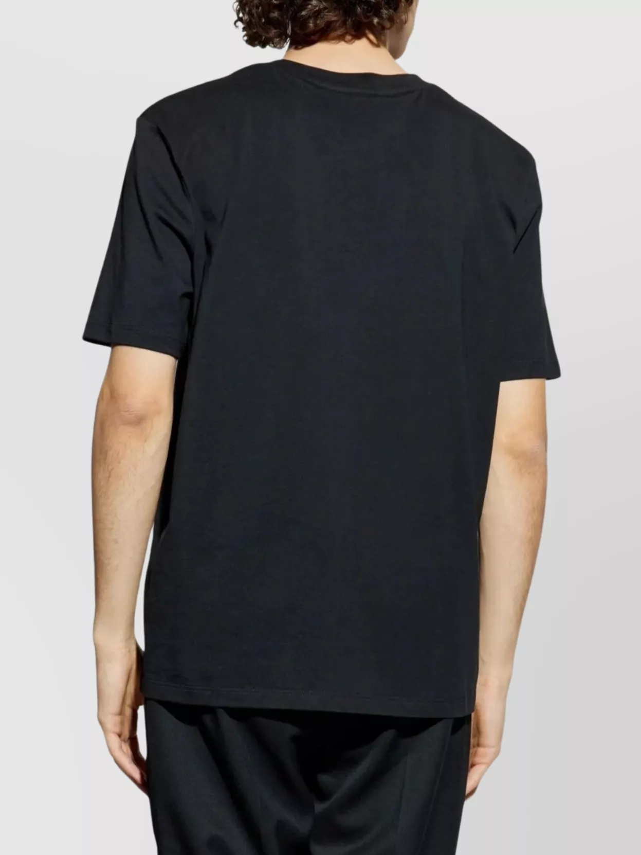 Balmain Chain Design Crew Neck T-Shirt Short Sleeves