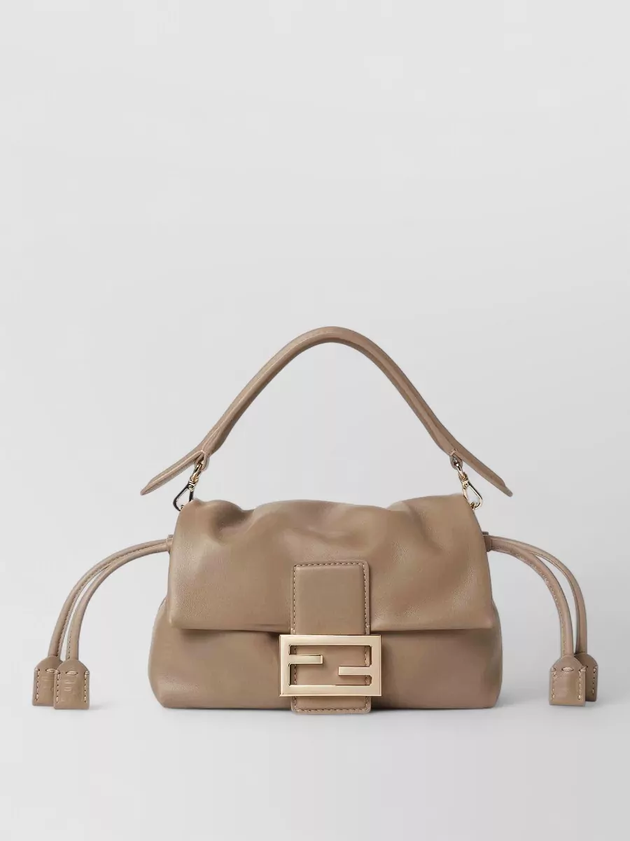 Fendi baguette small leather clutch bag