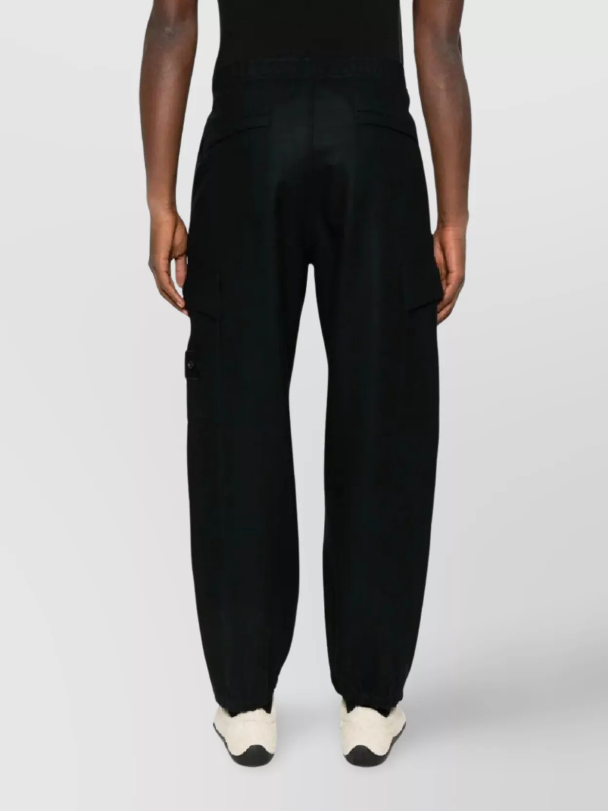 Stone Island Loose Fit Cargo Trousers With Elastic Waist