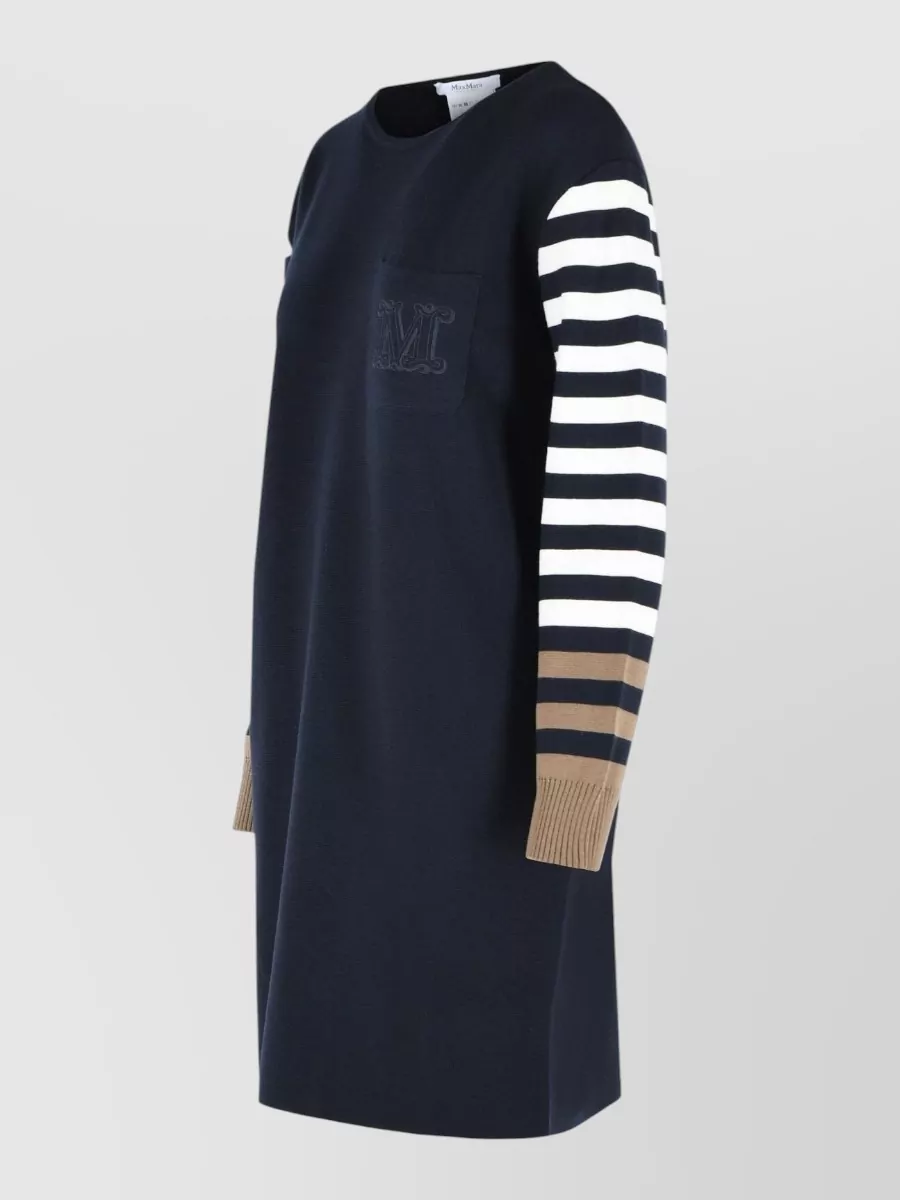 Max Mara Virgin Wool Knee-Length Dress