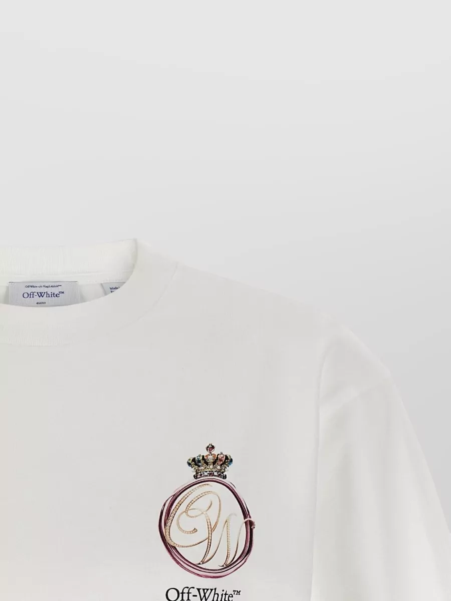 Off-White Royal Emblem Graphic Crown Short Sleeve T-Shirt
