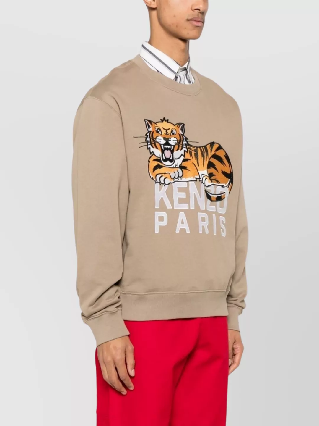 Kenzo Crew Neck Tiger Graphic Sweater