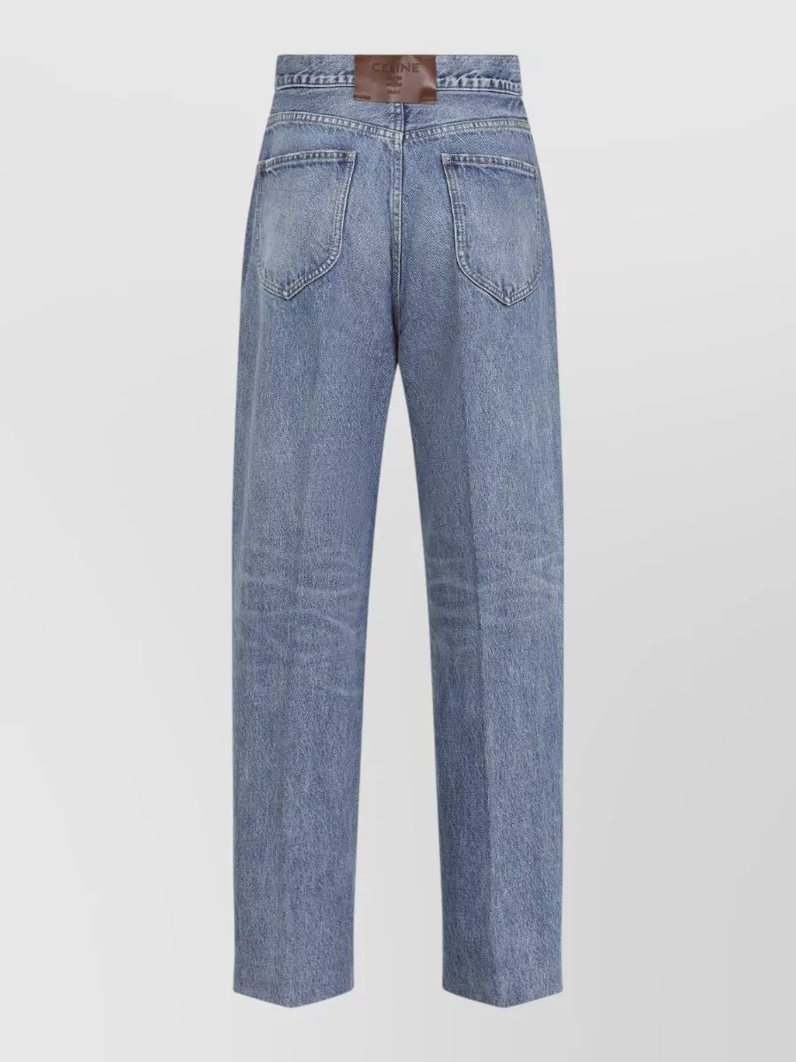Celine denim high-rise straight-leg boyfriend jeans