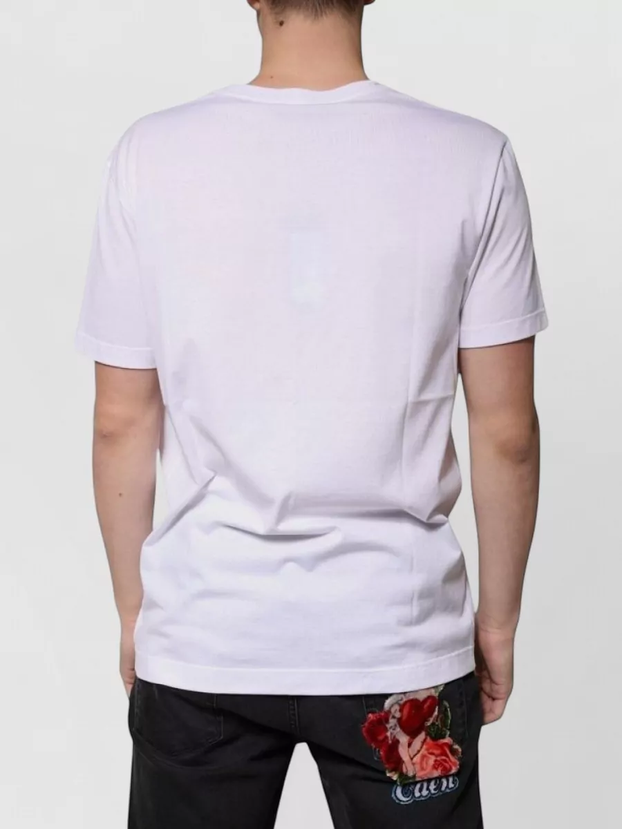 Dolce&Gabbana Cotton V-Neck Short-Sleeve T-Shirt