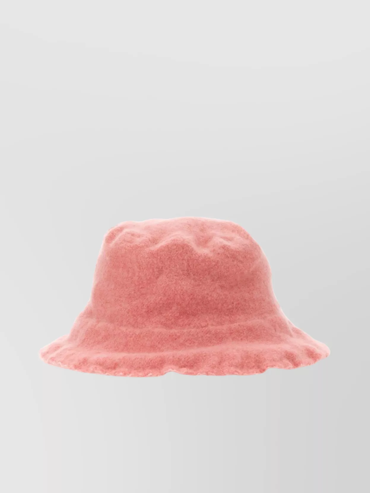 Comme Des Garçons Wide Brim Wool Bucket Hat With Soft Texture