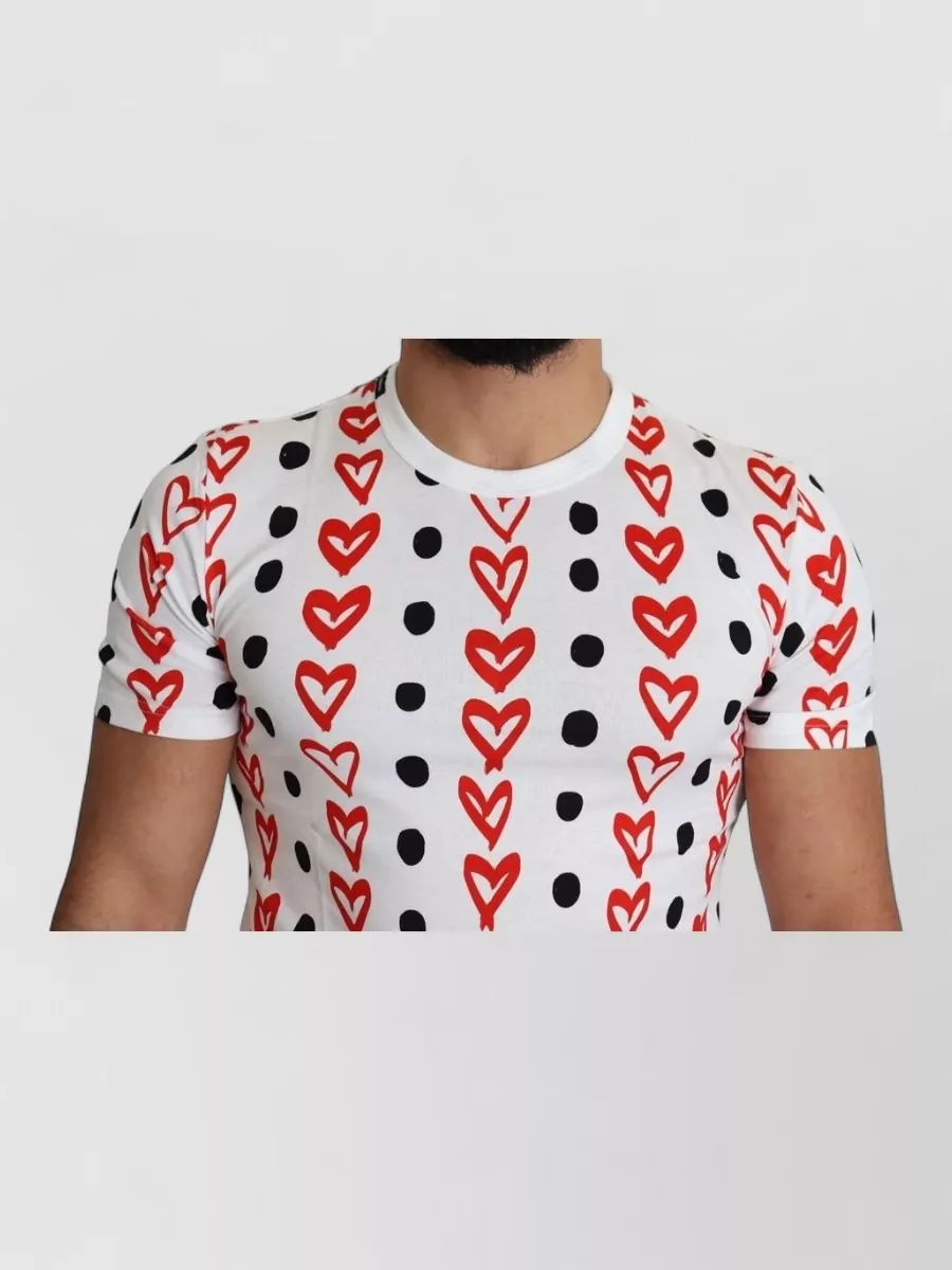 Dolce&Gabbana Cotton Hearts Print T-Shirt