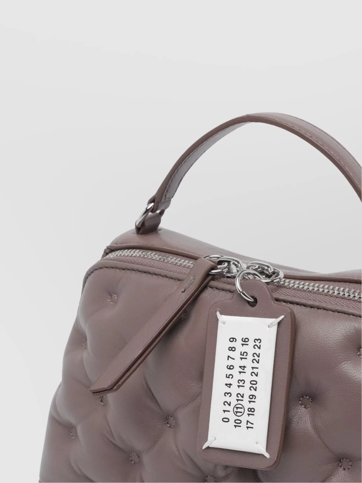 Maison Margiela Trapezoid Quilted Shoulder Bag Chain Detail