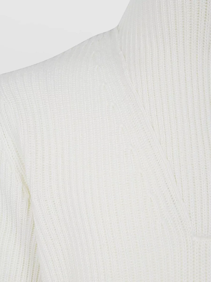 Filippo De Laurentis Virgin Wool Half Zip Sweater