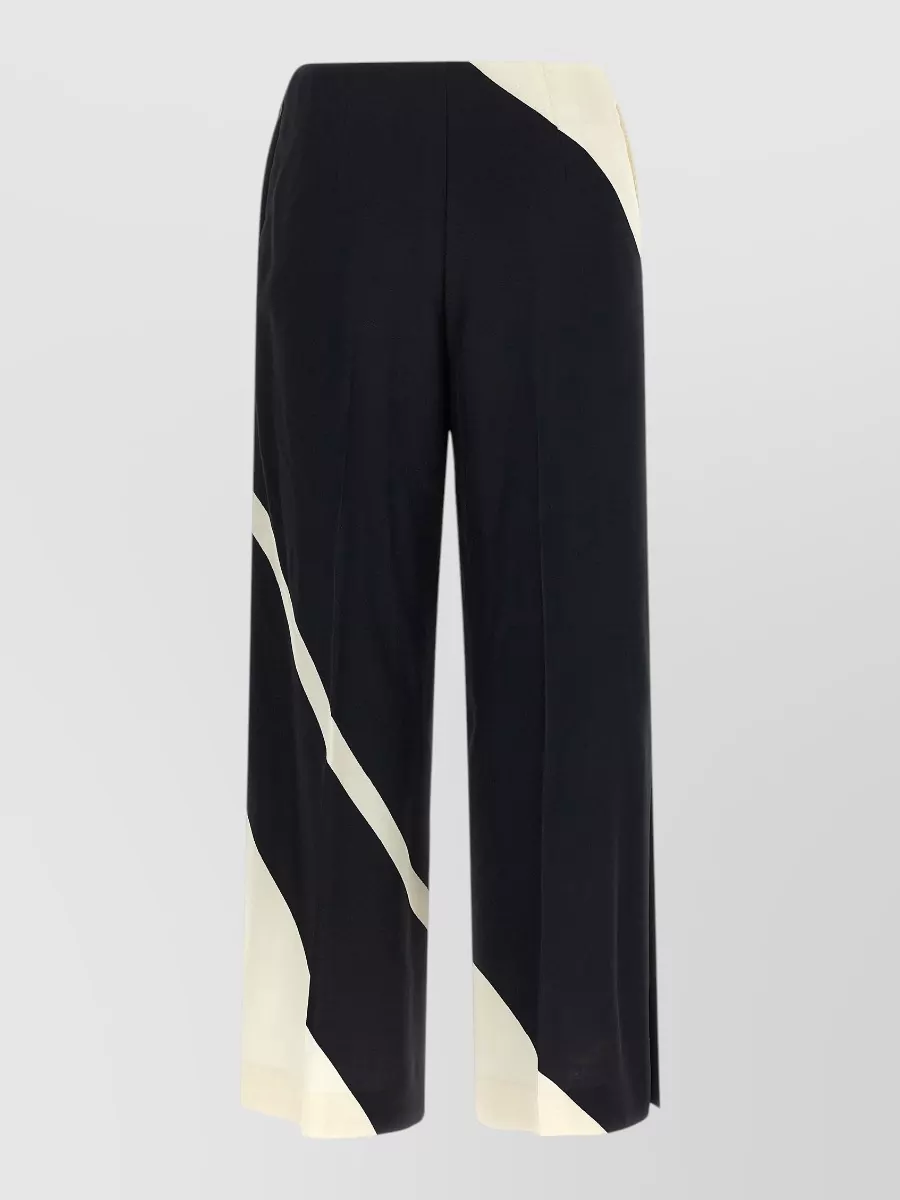 Alberta Ferretti printed cropped wide-leg trousers