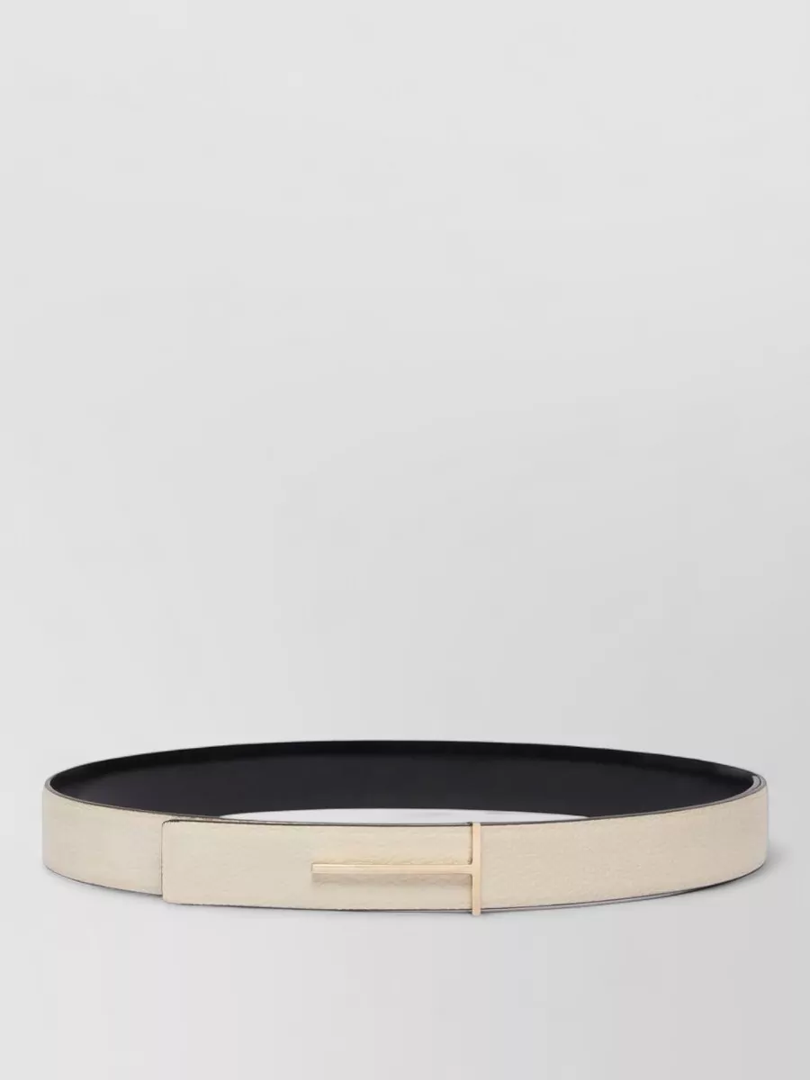 Tom Ford grained leather slim belt