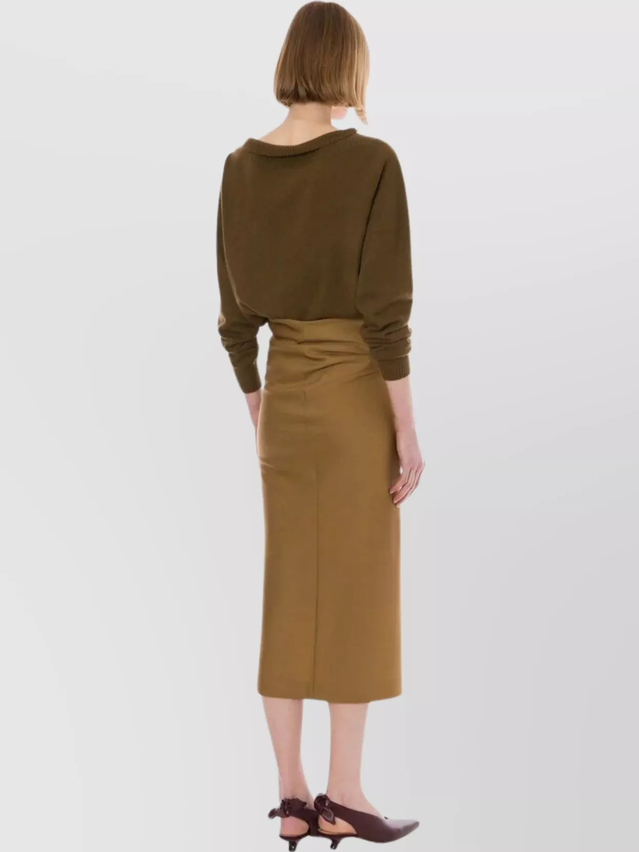 Alberta Ferretti Asymmetric Neckline Long Sleeve Knitwear