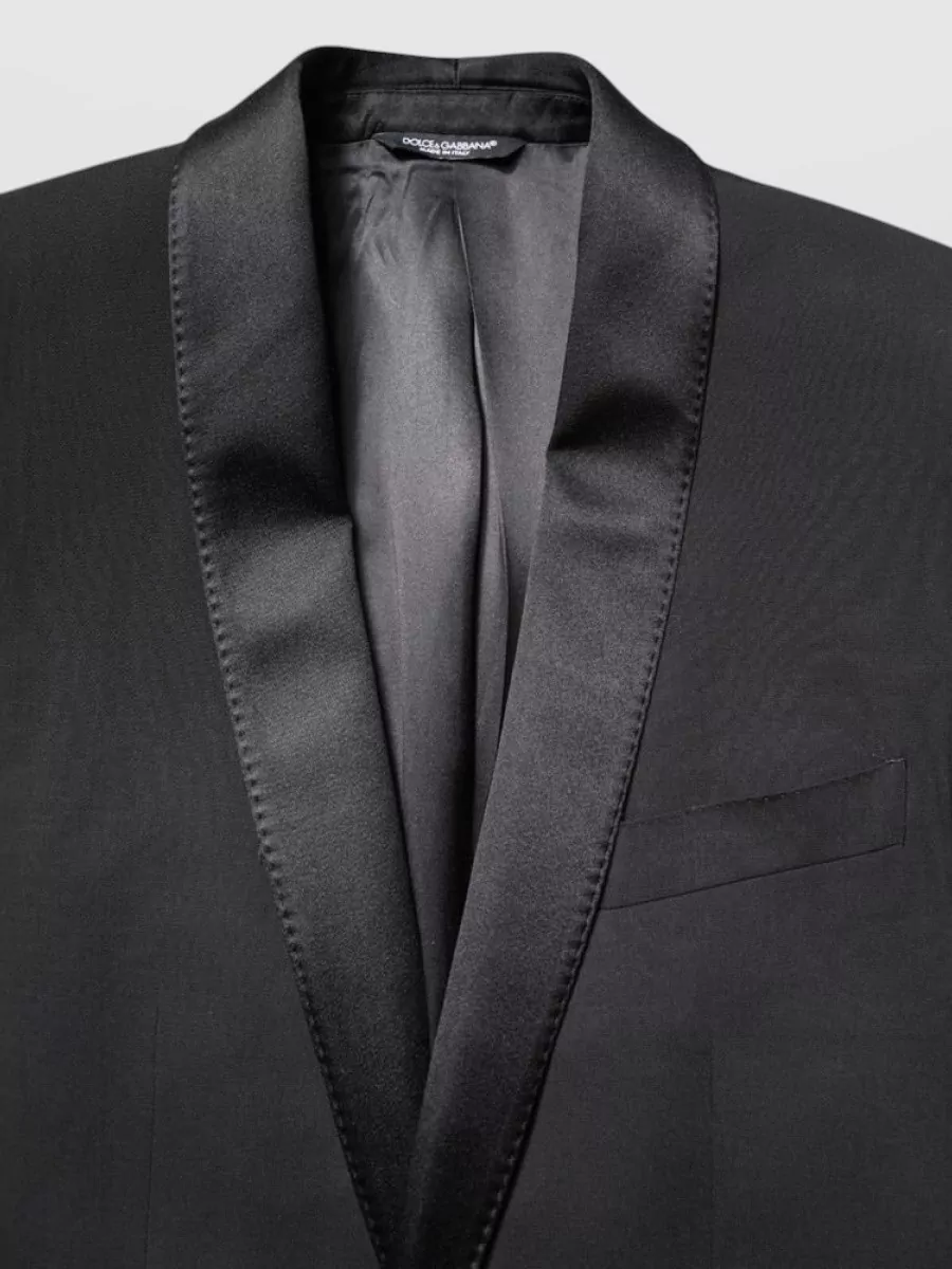 Dolce&Gabbana Wool Silk Single-Breasted Coat
